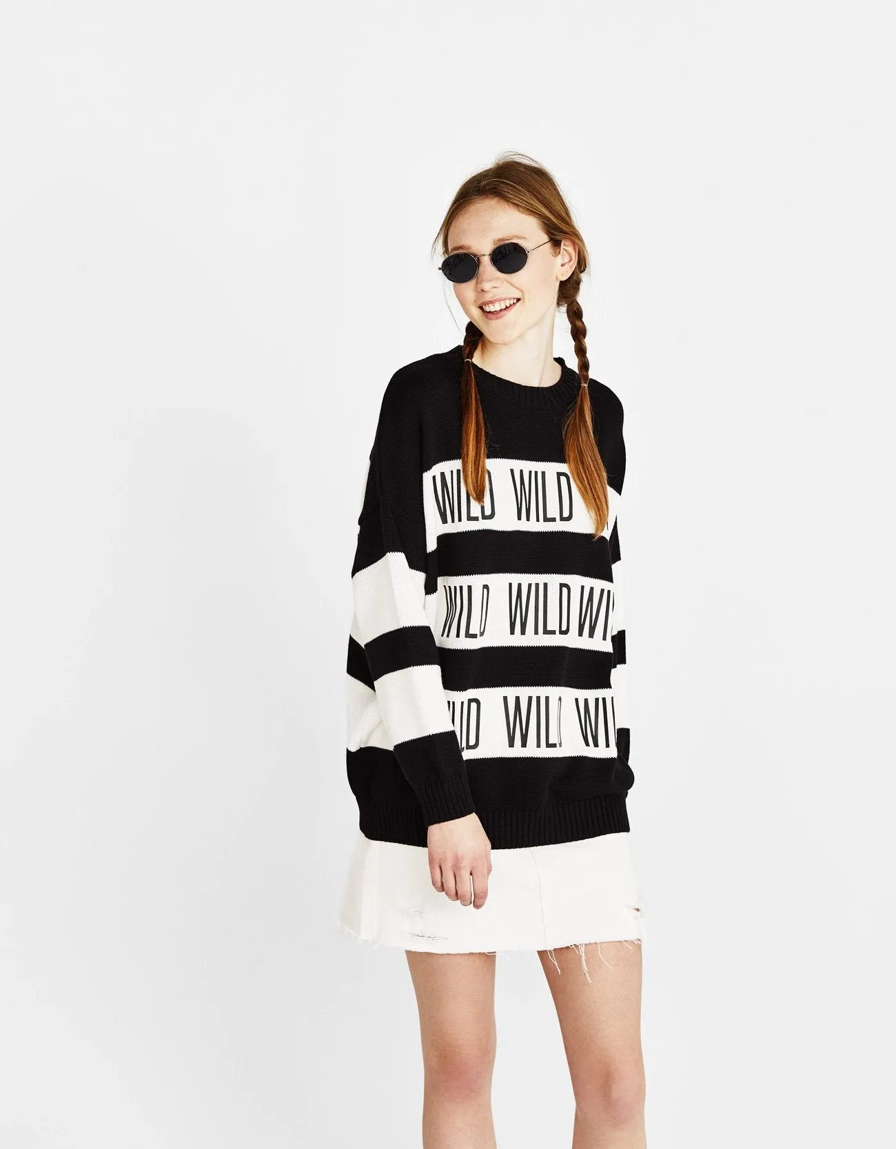 Print sweater