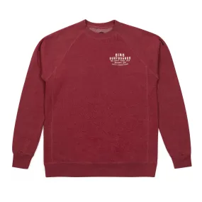 QUALITY MANUFACTURING Premium Eco Crew Sweatshirt - Crimson Heather