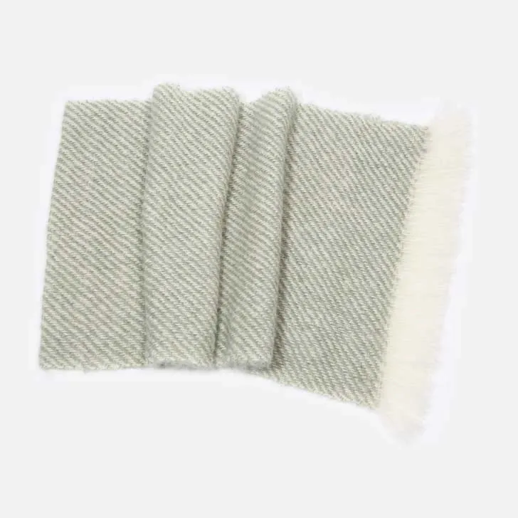 Sage Green Handwoven Mohair Wrap