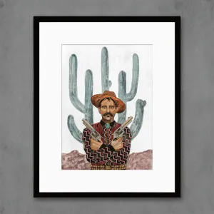 SAGUARO COWBOY limited edition paper print