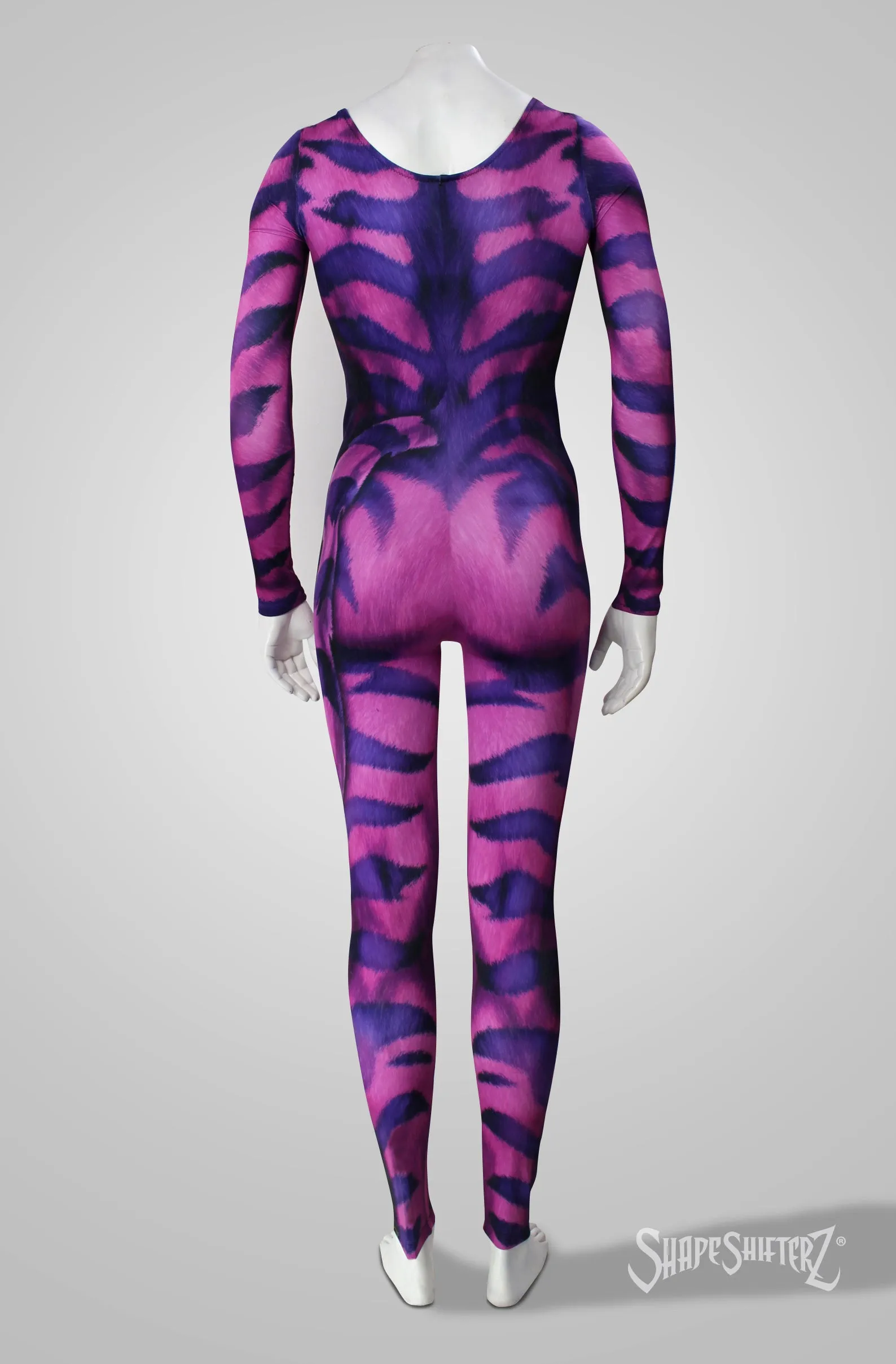 ScoopNeck, PullUp, Pink/Purple Cheshire Catsuit/Bodysuit - Cosplay | Athletics | Performance