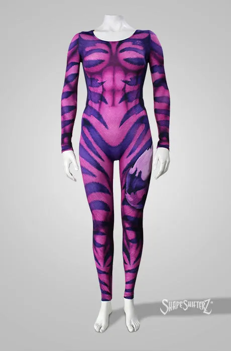 ScoopNeck, PullUp, Pink/Purple Cheshire Catsuit/Bodysuit - Cosplay | Athletics | Performance