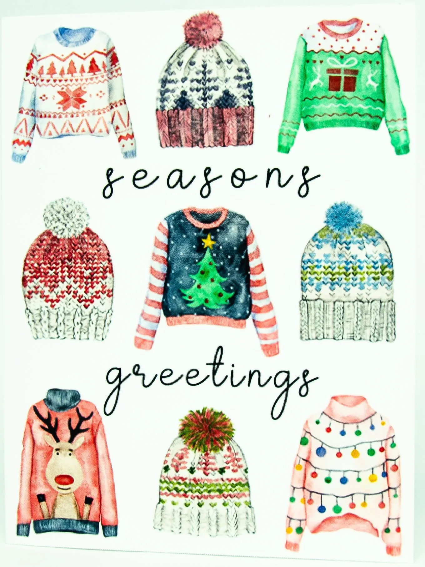 Seasons Greetings Sweater Holiday Card