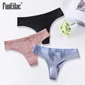 Sexy Women's Panties Seamless Lingerie Transparent Lace Bikini Briefs Plus size Lady Girl Underwear Cotton Fabric Intimates Top