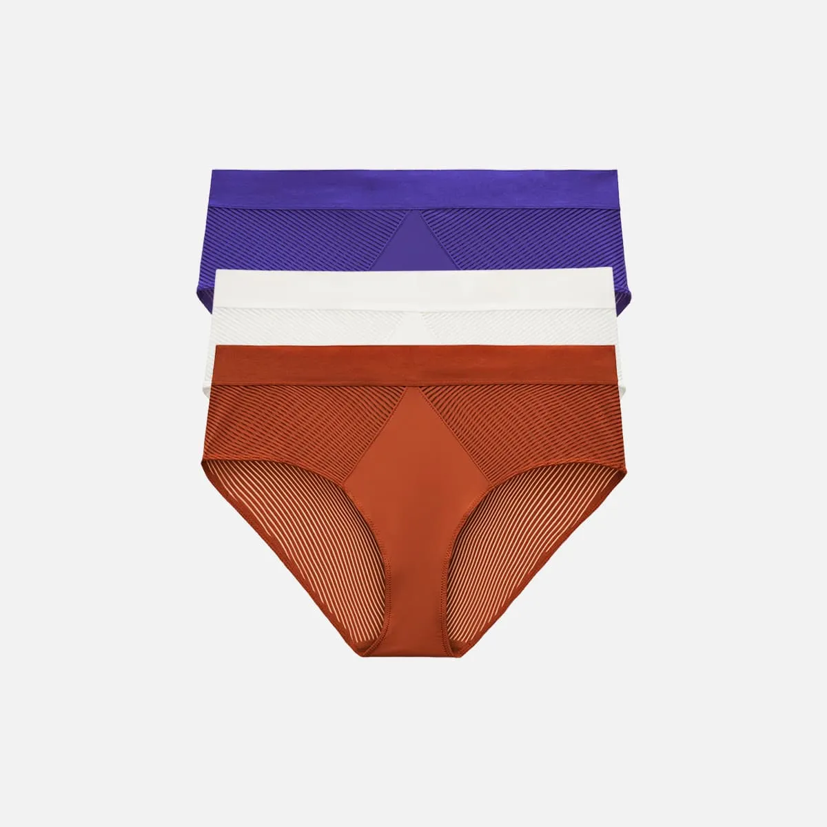 Shadow Stripe Mid-Rise Brief