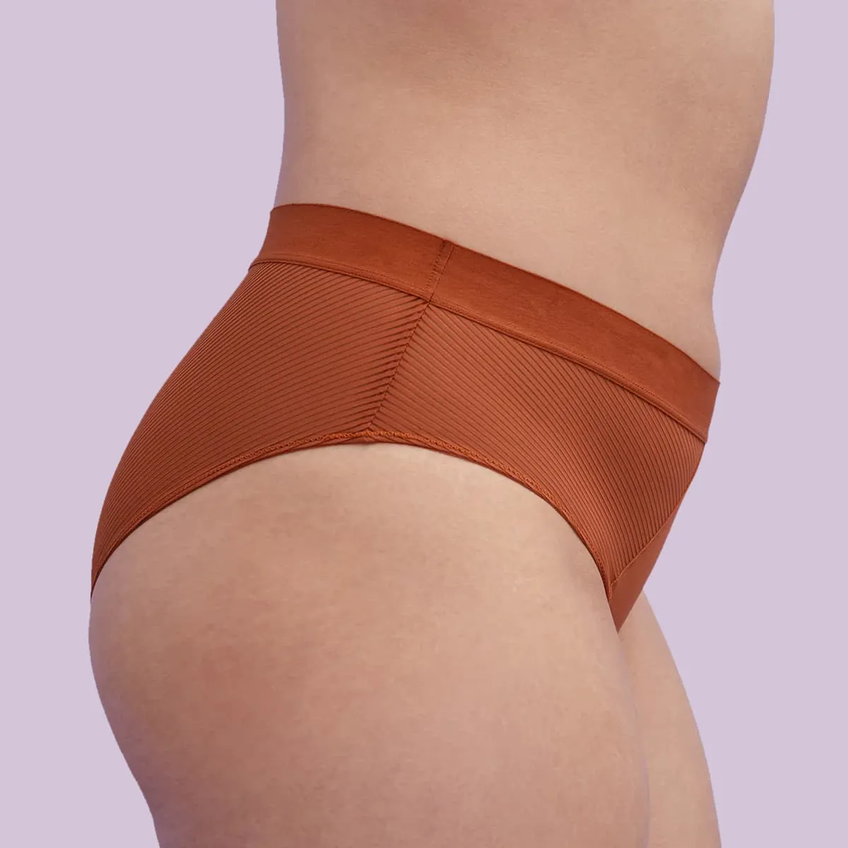 Shadow Stripe Mid-Rise Brief