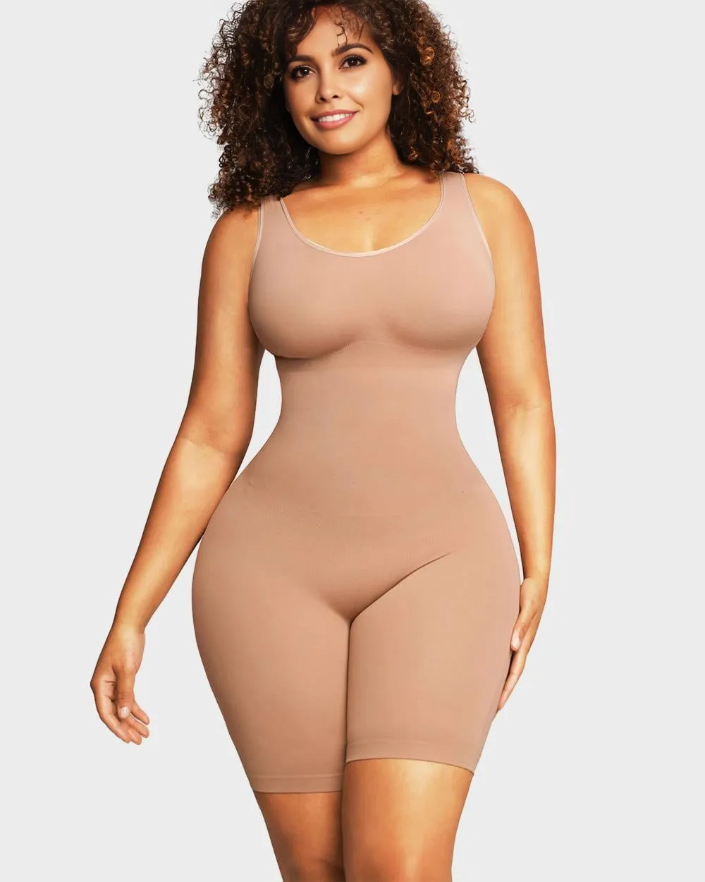 SheCurve® Seamless Sculpting Mid Thigh Bodysuit