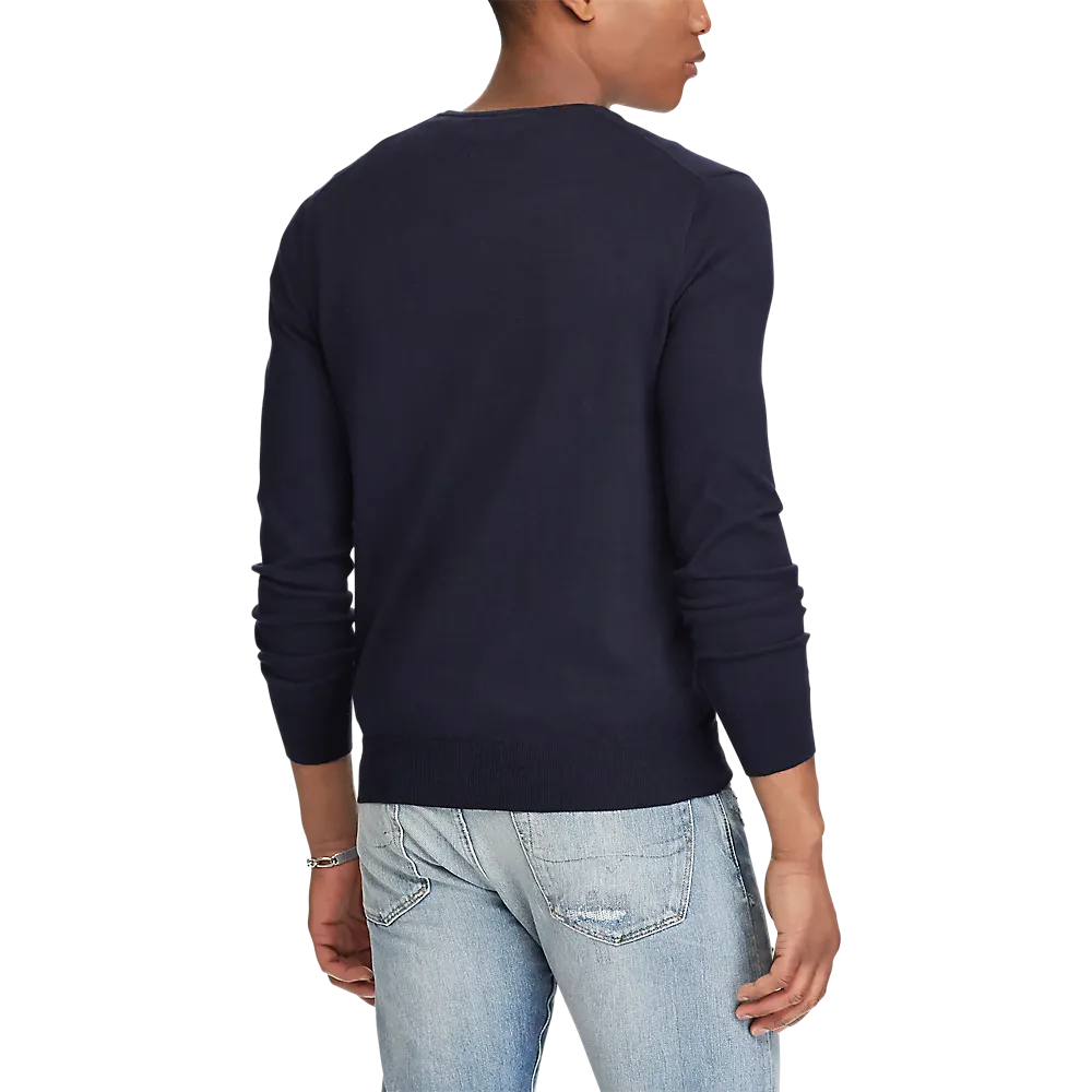 Slim Fit Cotton Sweater - Hunter Navy