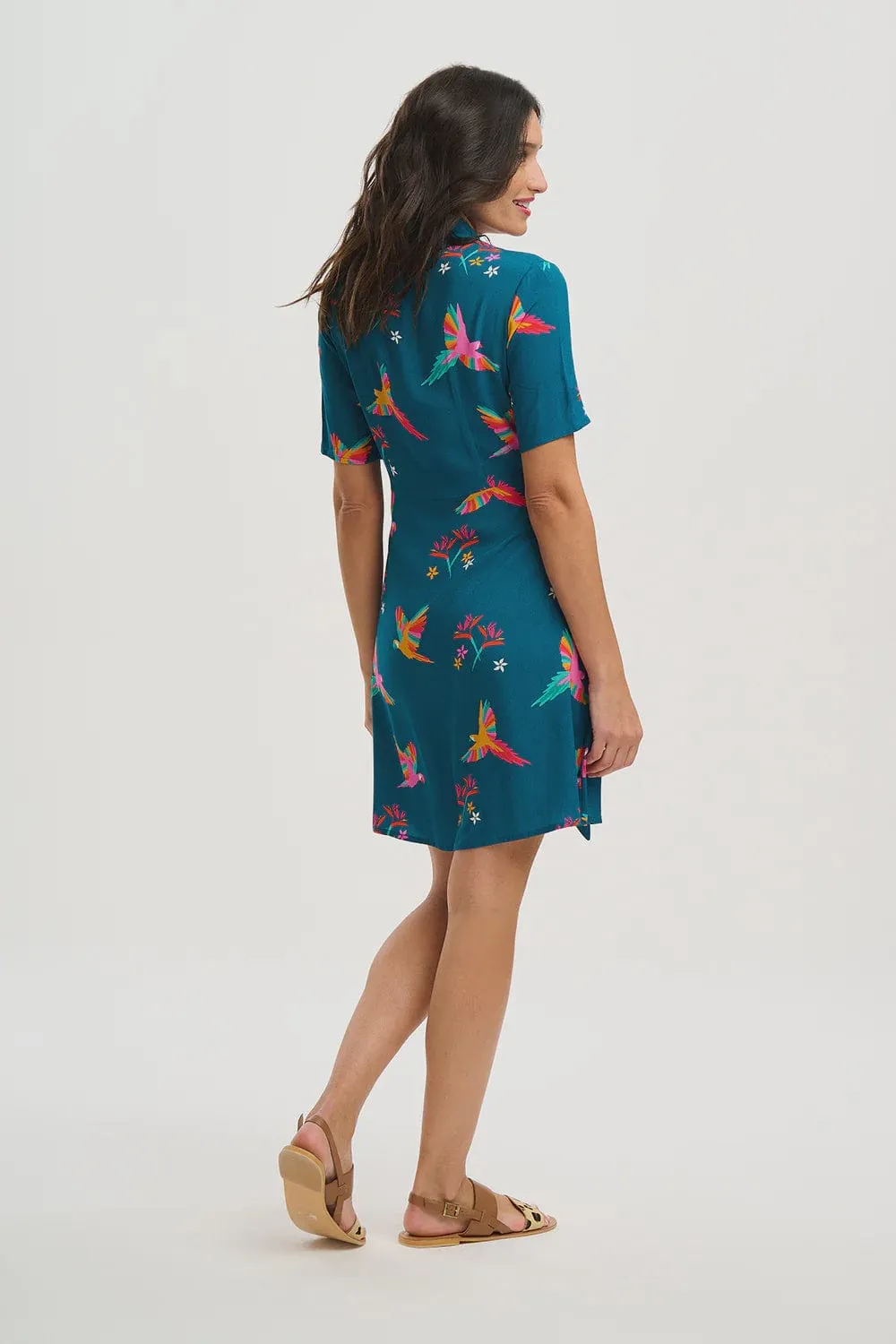 Sugarhill Brighton Dessie Shirt Dress Teal