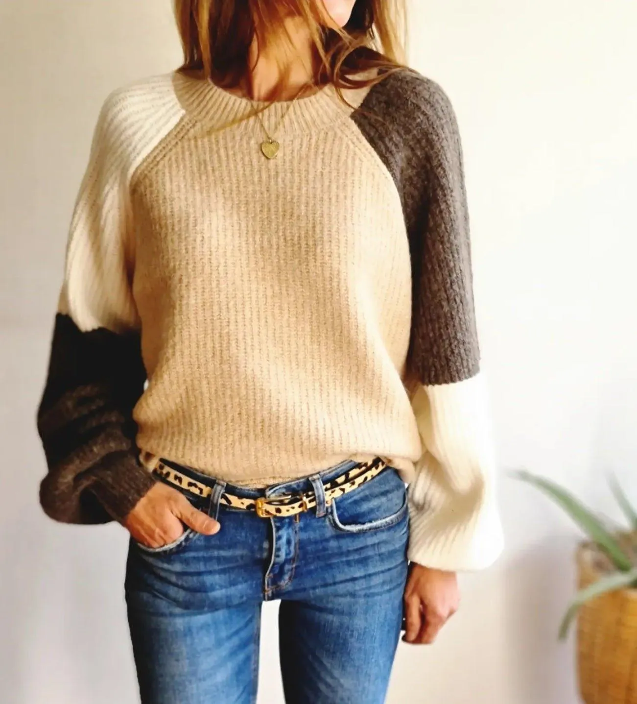 Sweater Ester Camel 30% de Dcto.