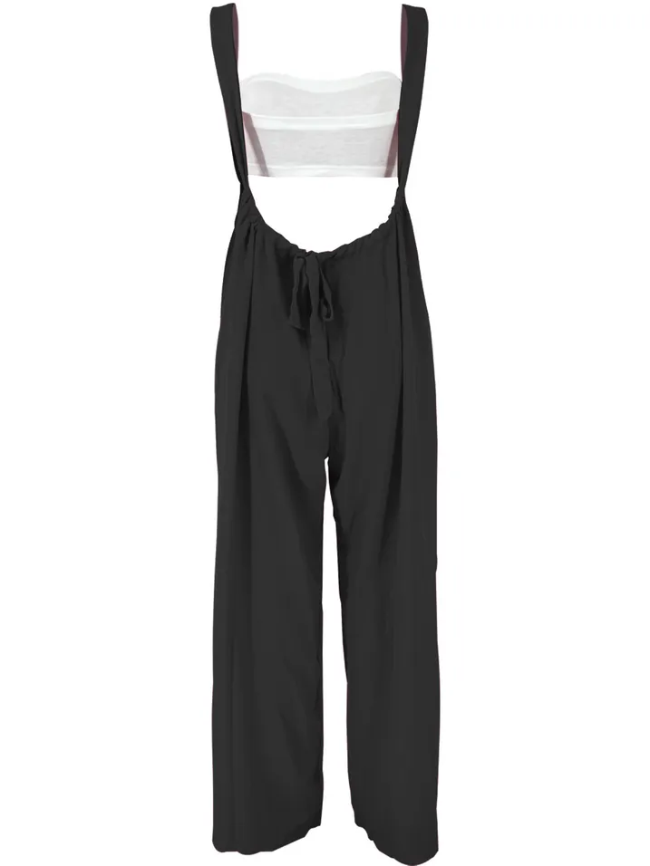 TEEK - Black Cami Drawstring Jumpsuit Set