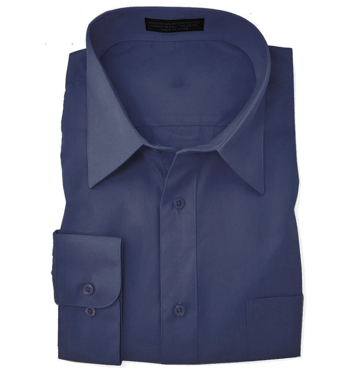 The Essential Solid Navy Men's Shirt