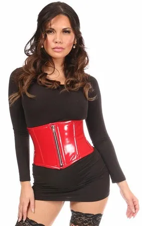 Top Drawer Red Patent Steel Boned Mini Cincher