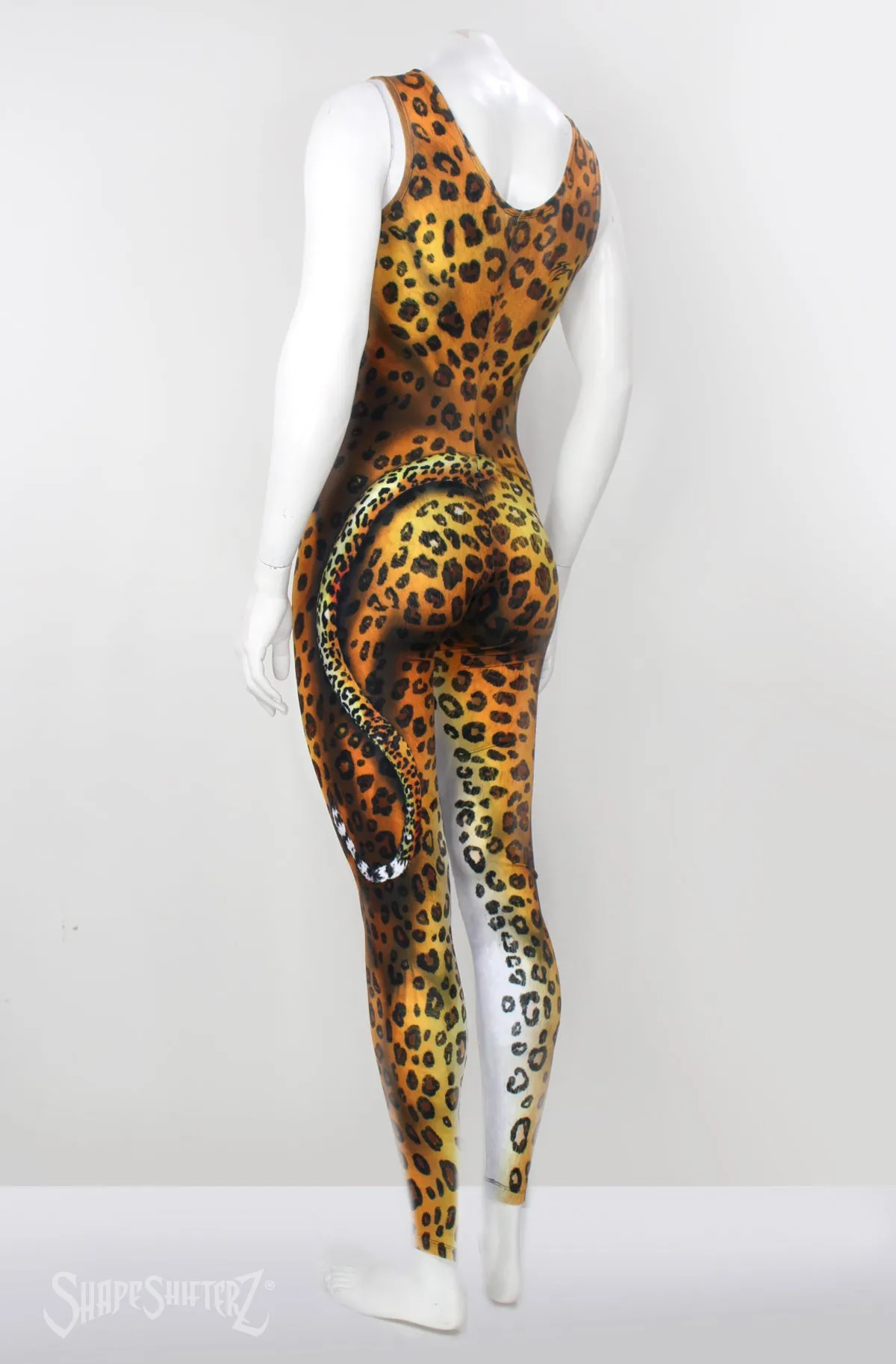 Ultra Quality Leopard Bodysuit - Sleeveless Cosplay & Dance Costume