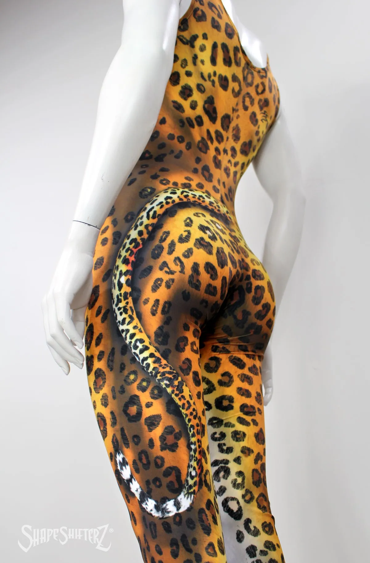 Ultra Quality Leopard Bodysuit - Sleeveless Cosplay & Dance Costume