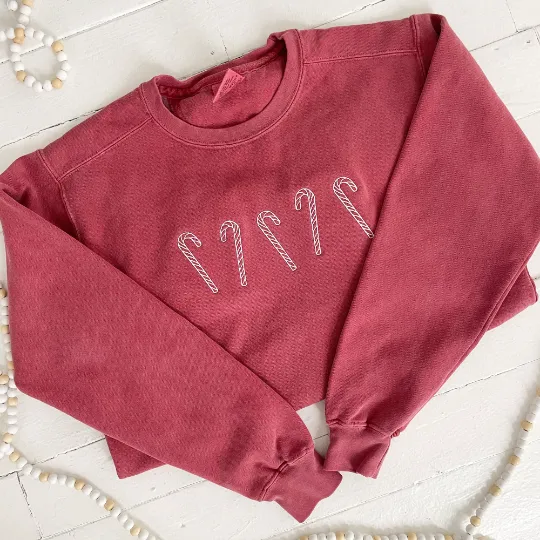 Vintage Candy Cane Sweatshirt