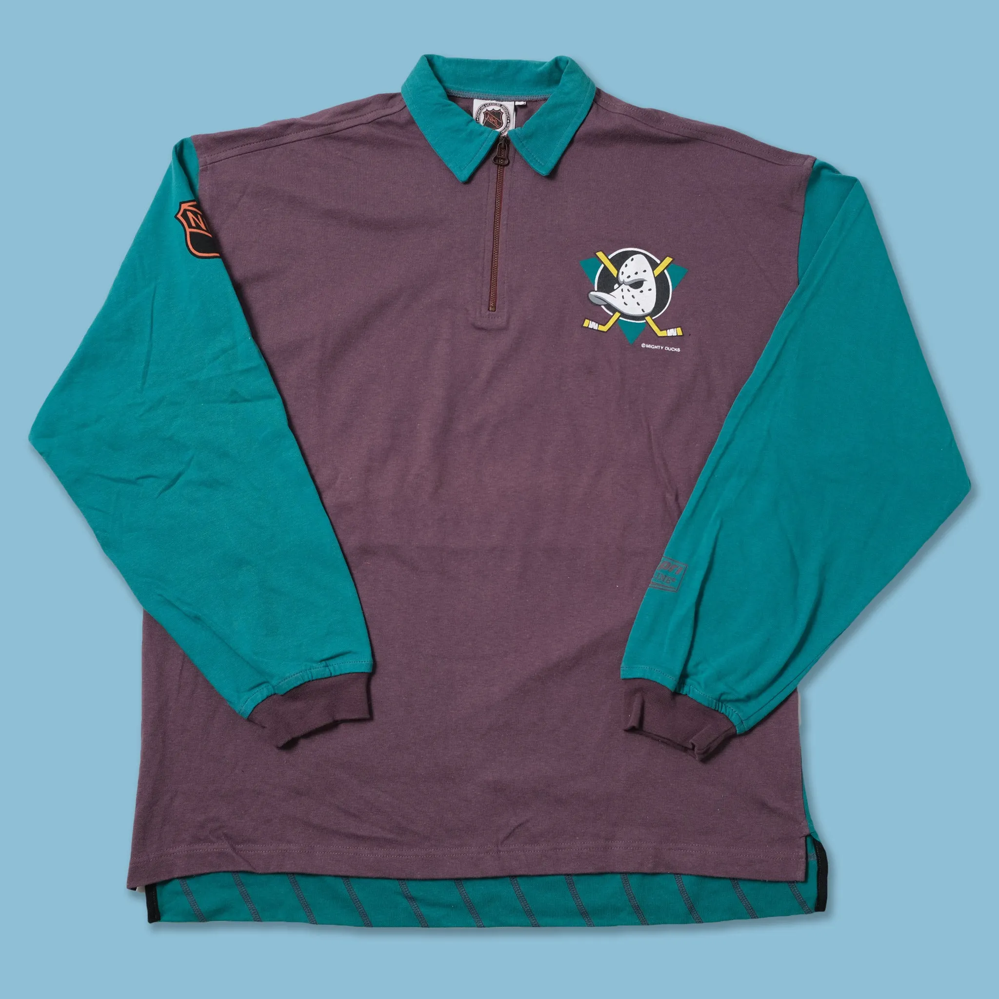 Vintage Deadstock Mighty Ducks Long Polo Large / XLarge