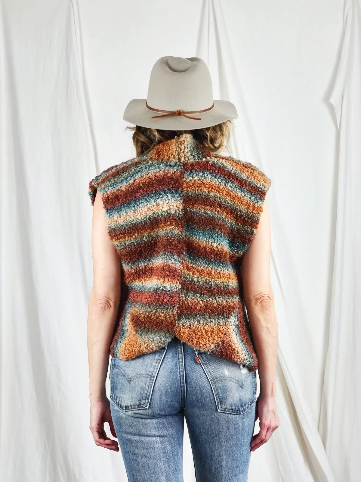 Vintage Desert Sunset Blanket Vest