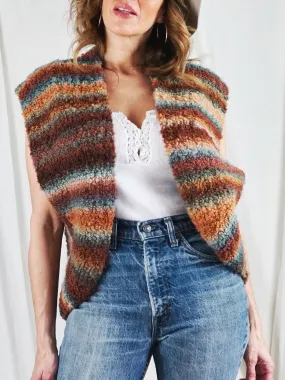 Vintage Desert Sunset Blanket Vest