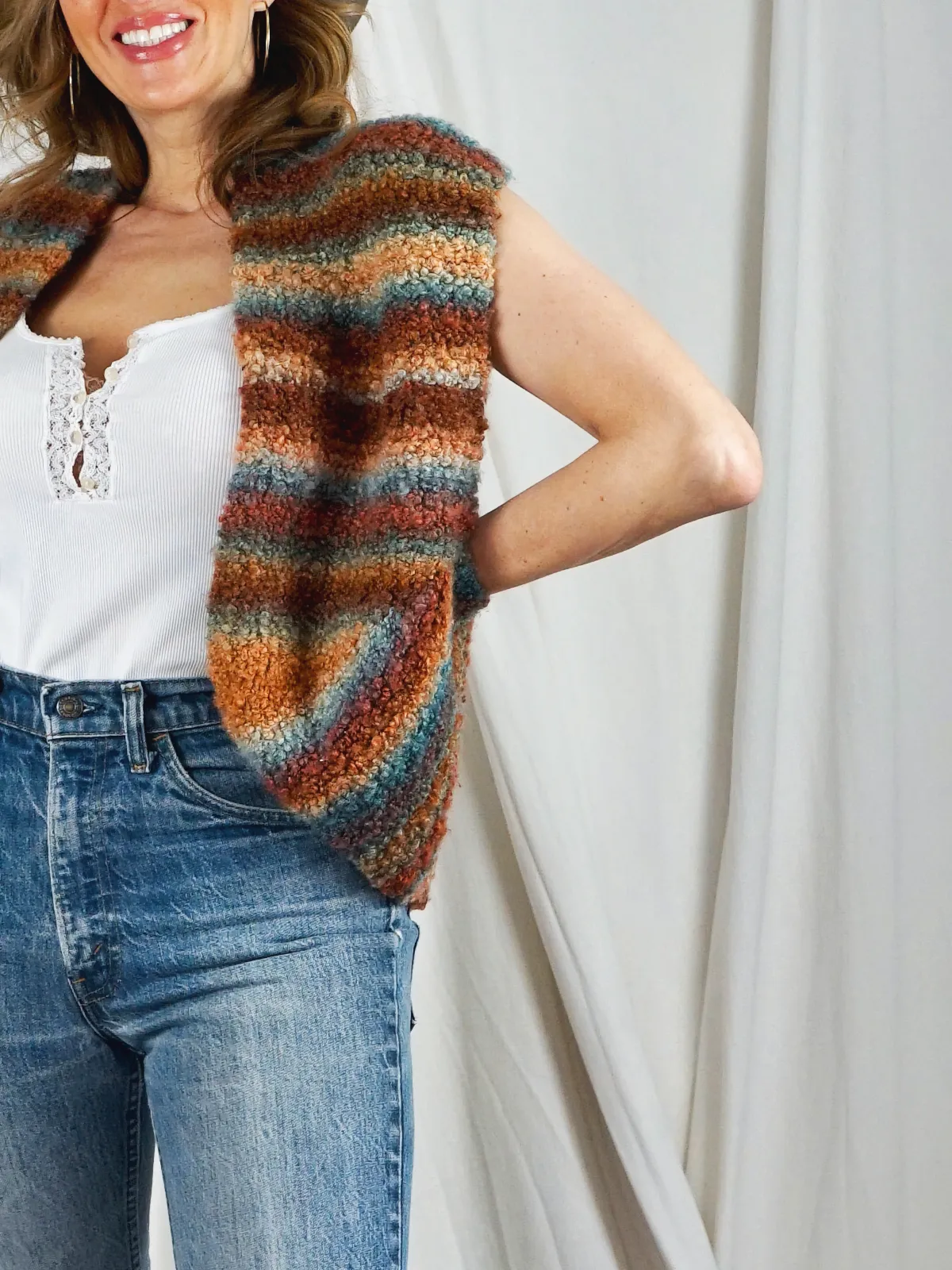 Vintage Desert Sunset Blanket Vest