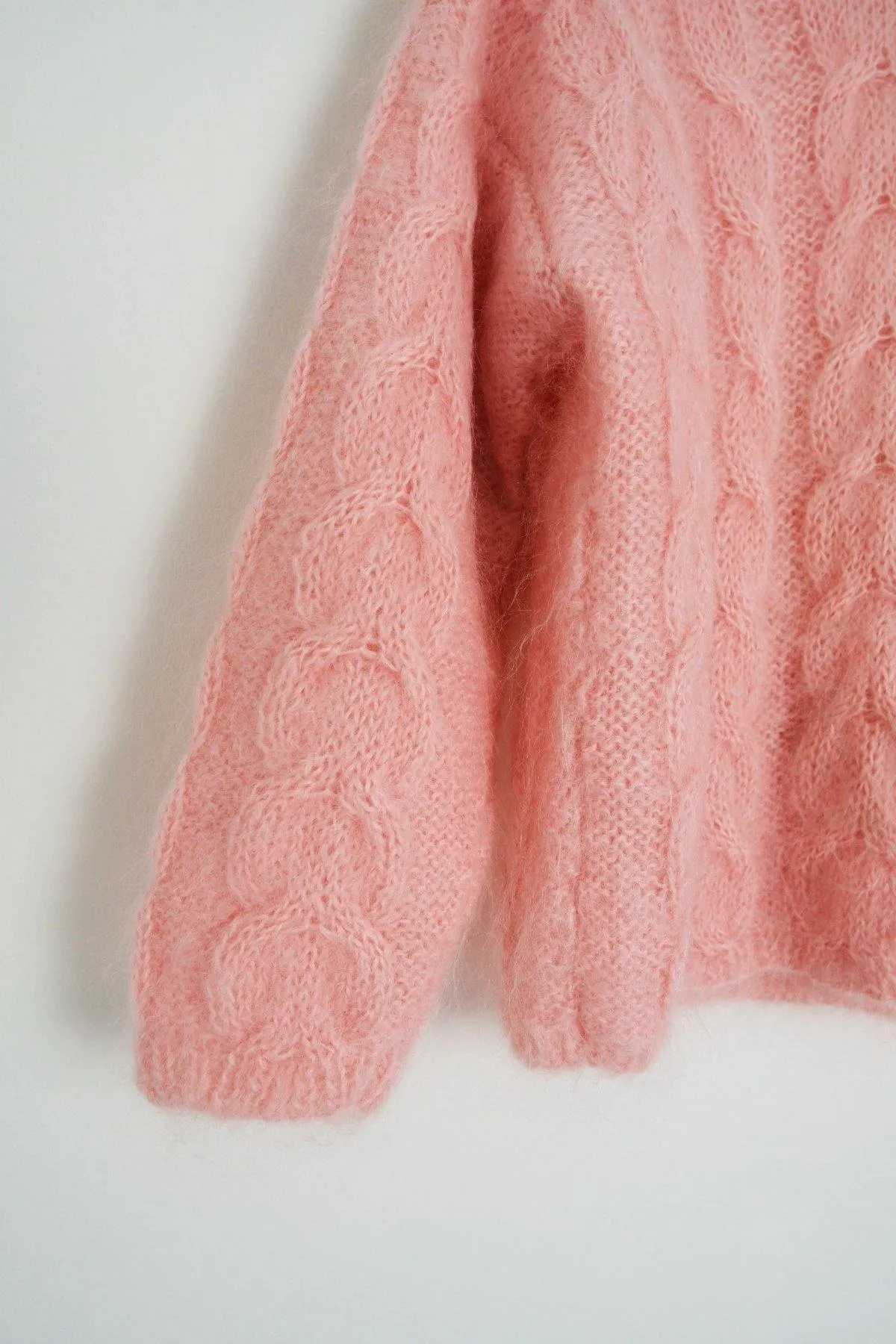 Vintage Pink Fluffy Mohair Sweater