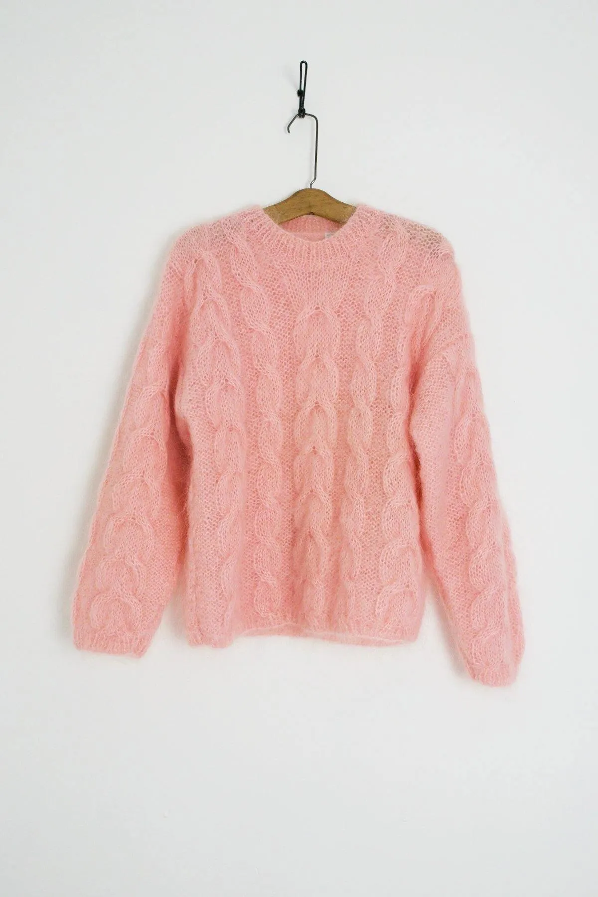 Vintage Pink Fluffy Mohair Sweater