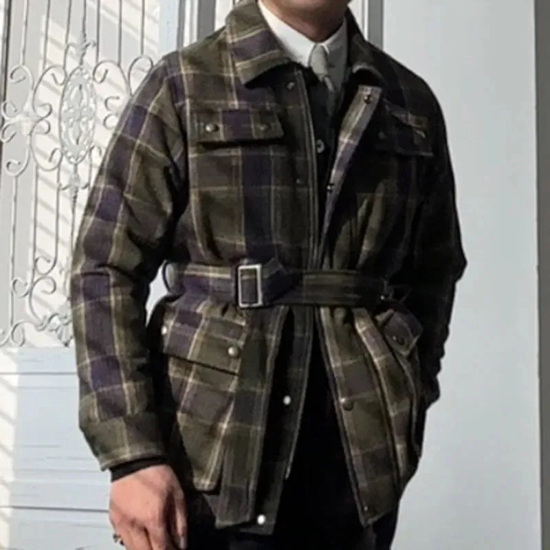 Vintage Plaid Warm Thickened Jacket