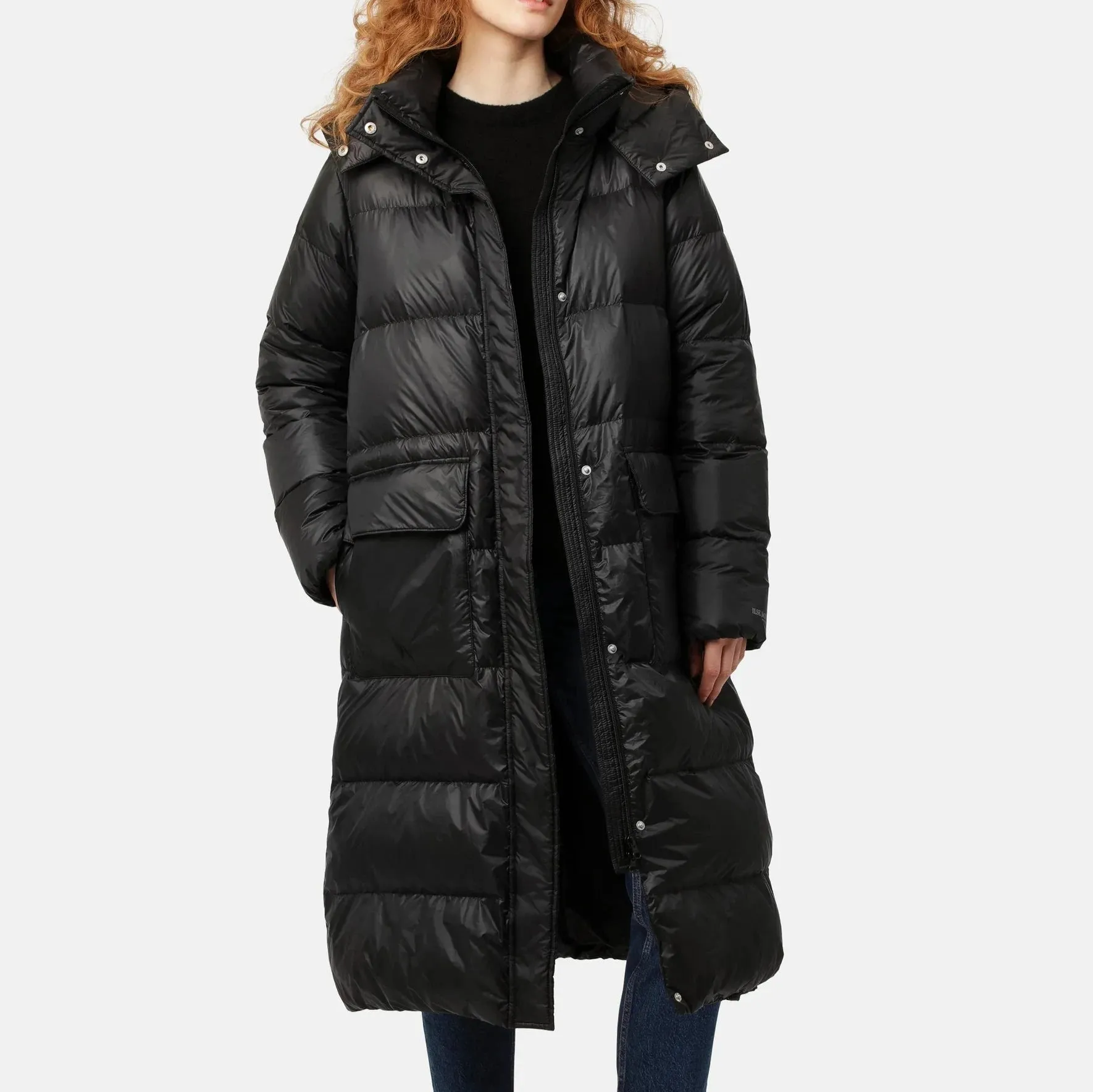 Walk11 long down coat  - Black