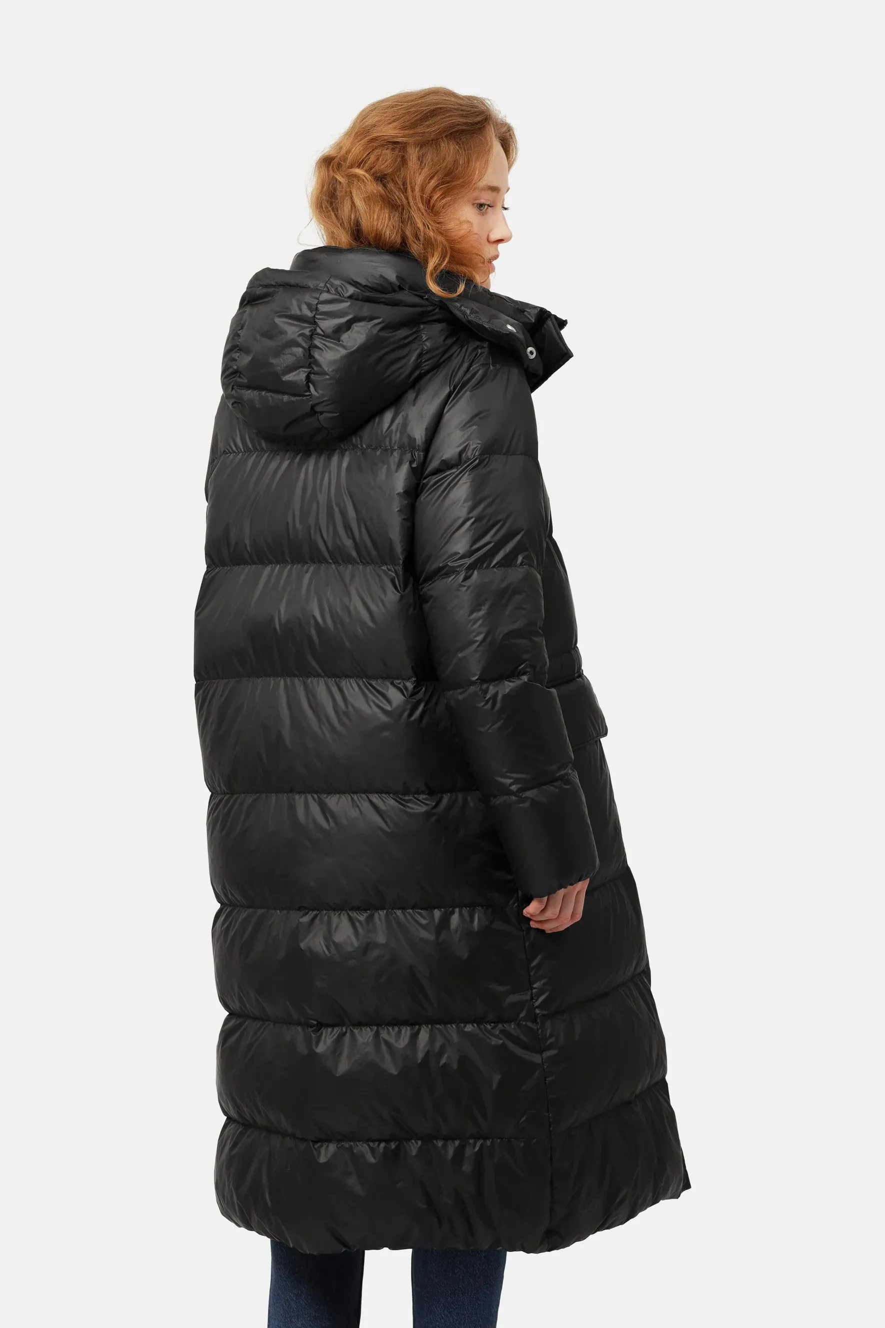 Walk11 long down coat  - Black