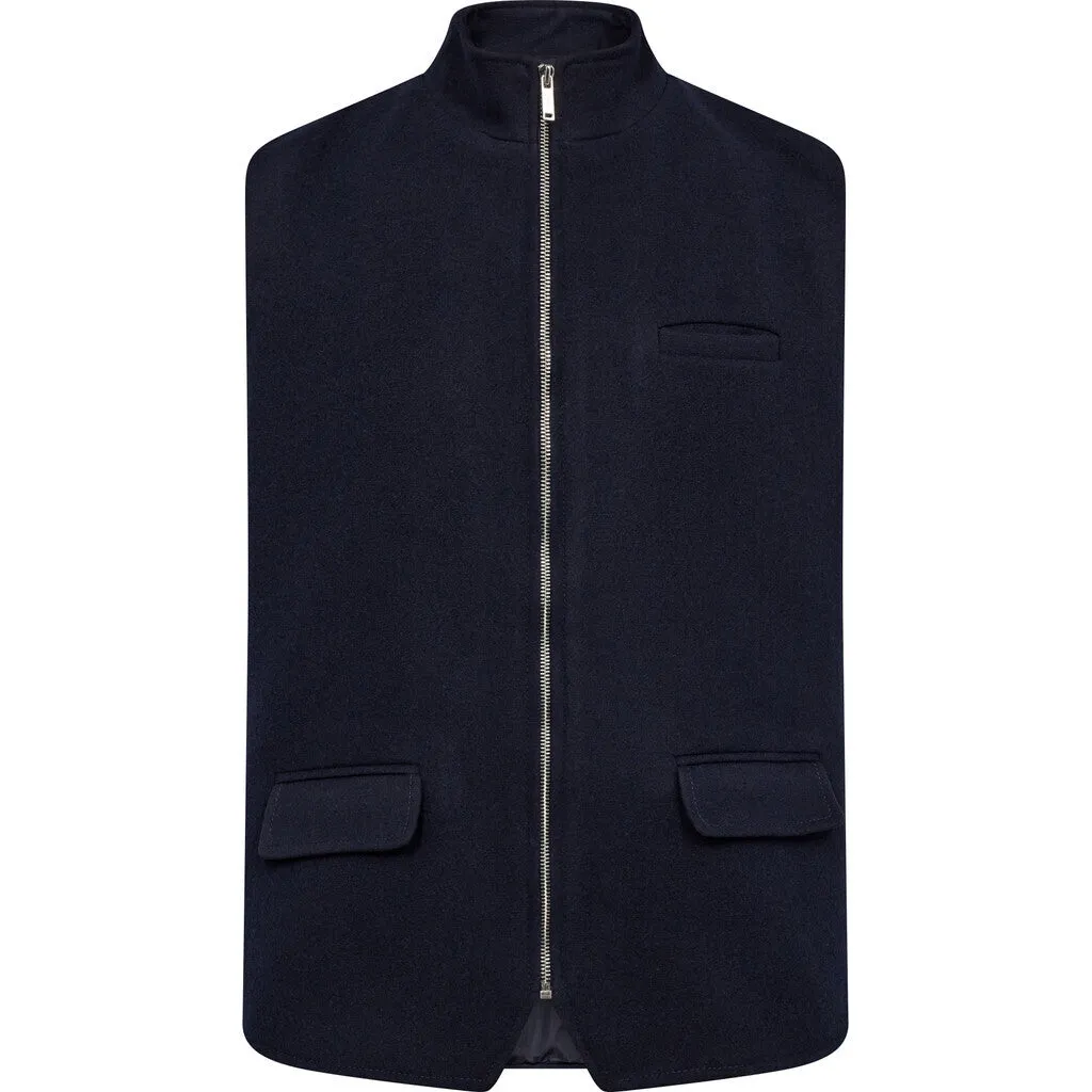 Wally Wool Vest - NAV Navy