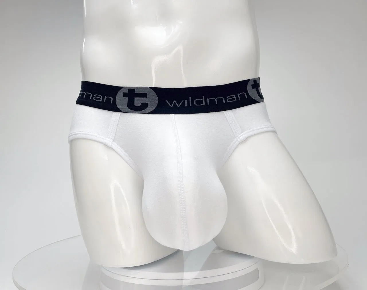 WildmanT Cotton Monster Cock Brief White