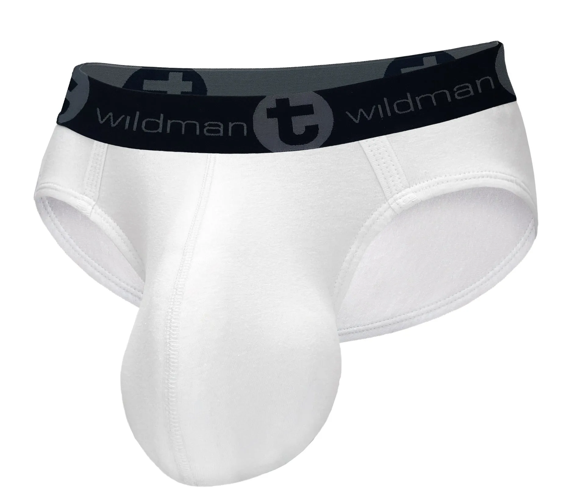 WildmanT Cotton Monster Cock Brief White