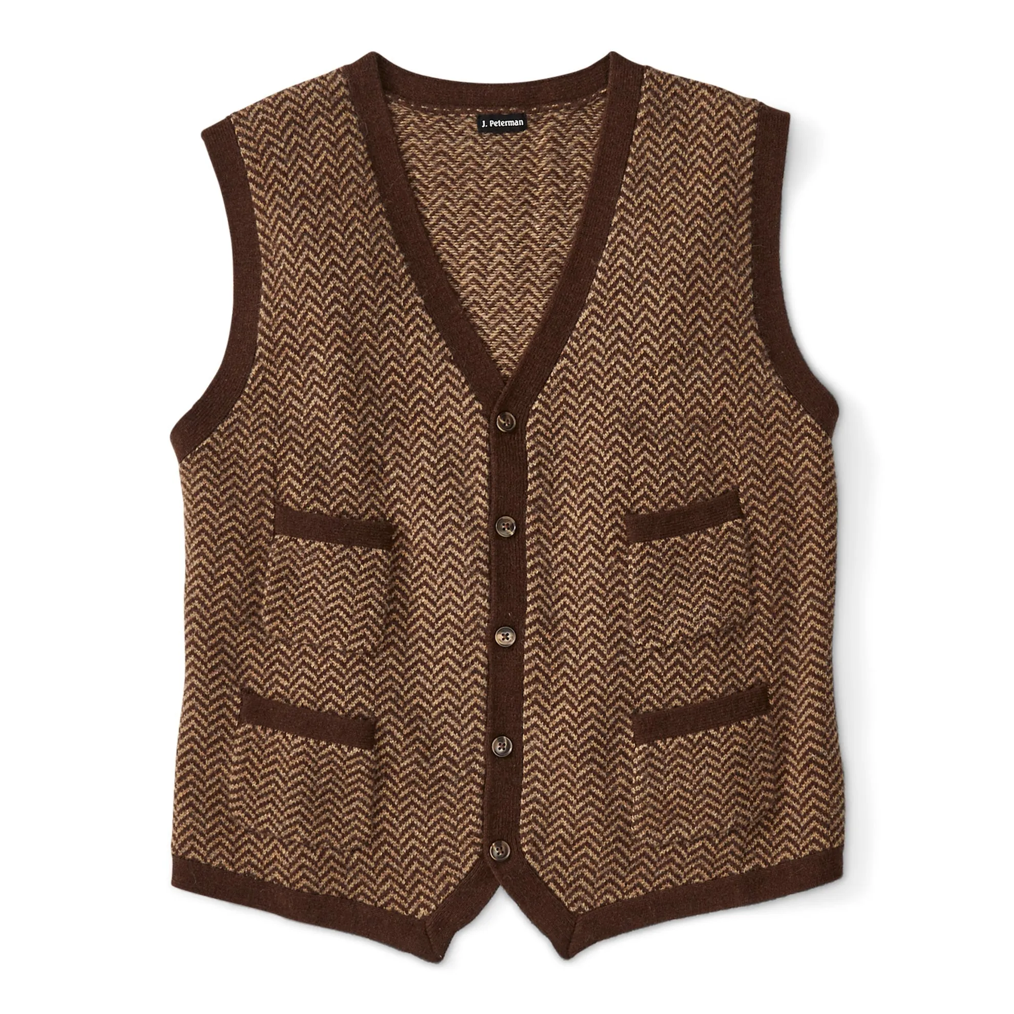 Wool Herringbone Vest