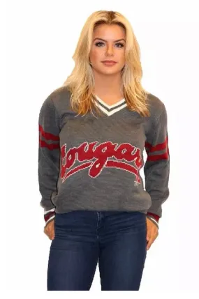 WSU Grey Cougars Tribute V-Neck Sweater (UNISEX SIZING)